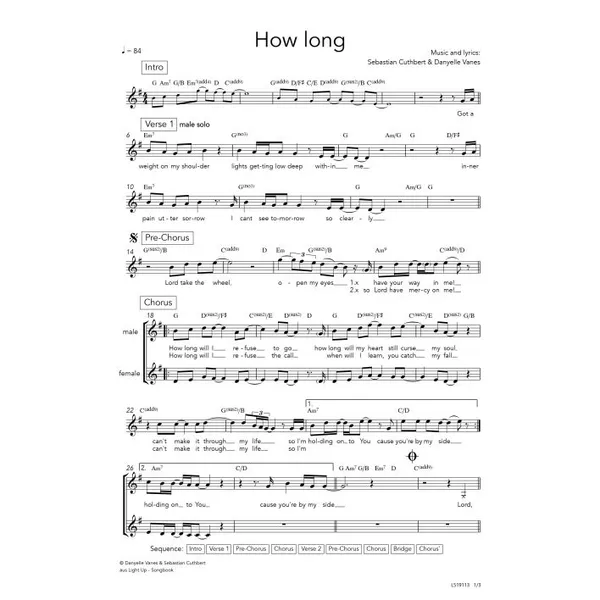 Produktbild des Artikels How Long (Noten - Download)