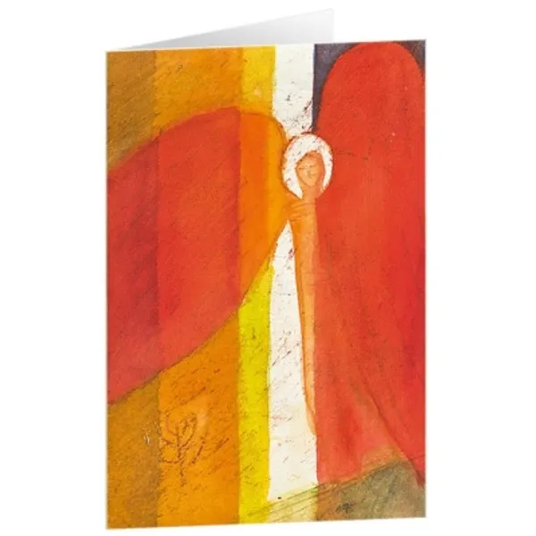 Produktbild des Artikels Kunstkarten "Roter Engel" 5 Stk. (Schreibwaren)