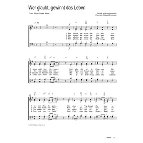 Produktbild des Artikels Wer glaubt, gewinnt das Leben (Noten - Download)