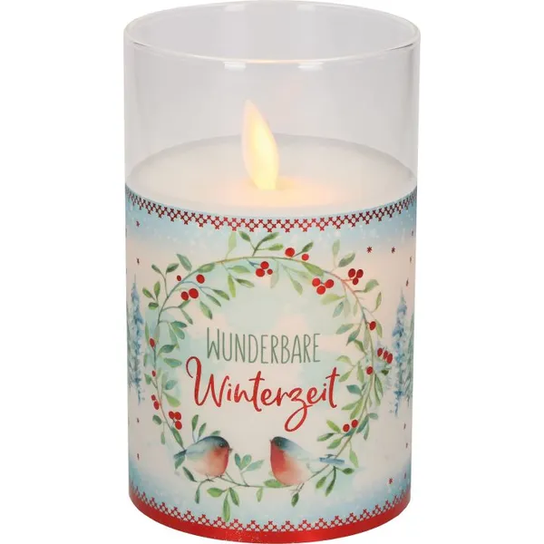 Produktbild des Artikels LED-Glaswindlicht "Wunderbare Winterzeit" ()