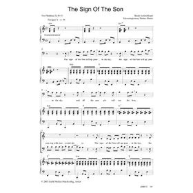 Produktbild des Artikels The Sign Of The Son (Noten - Download)