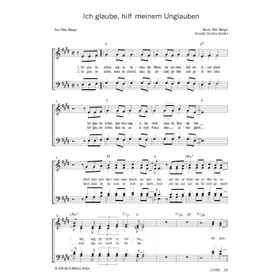 Produktbild des Artikels Ich glaube, hilf meinem Unglauben (Noten - Download)
