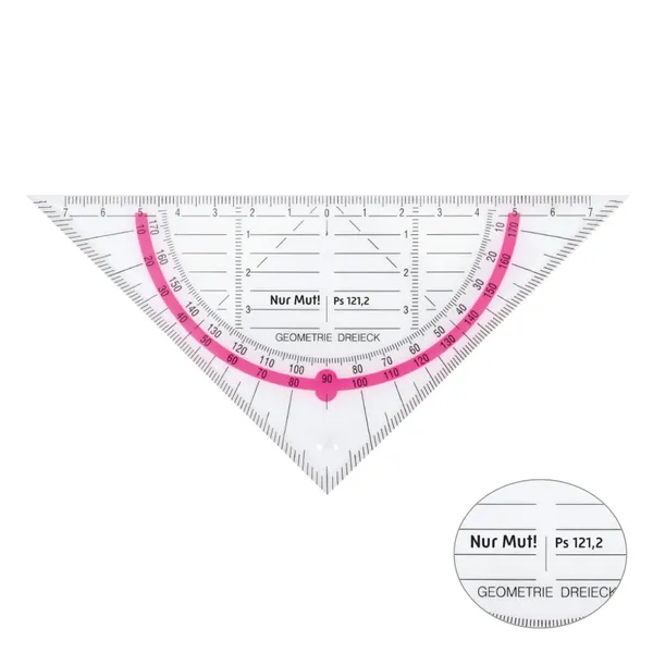 Produktbild des Artikels Geodreieck - neon-pink (Schreibwaren)