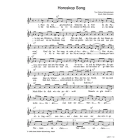Produktbild des Artikels Horoskop-Song (Noten - Download)