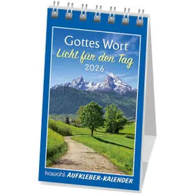 Produktbild des Artikels Gottes Wort - Licht für den Tag 2026 - Aufkleber-Kalender (Kalender - Spiralbindung)