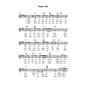 Produktbild des Artikels Psalm 139 (Noten - Download)