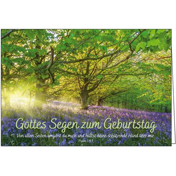 Produktbild des Artikels Faltkarte: Gottes Segen zum Geburtstag (Schreibwaren)