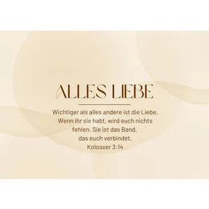 Produktbild des Artikels Postkarte "Alles Liebe" (Schreibwaren)