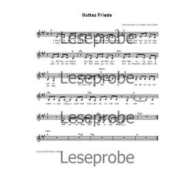 Produktbild des Artikels Gottes Friede (Noten - Download)