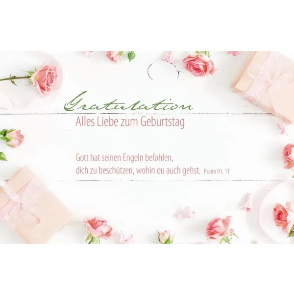 Produktbild des Artikels Faltkarte "Gratulation" Alles Liebe zum Geburtstag (Schreibwaren)