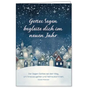 Produktbild des Artikels Faltkarte: Gottes Segen begleite dich im neuen Jahr (Schreibwaren)
