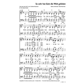 Produktbild des Artikels So sehr hat Gott die Welt geliebet (Noten - Download)