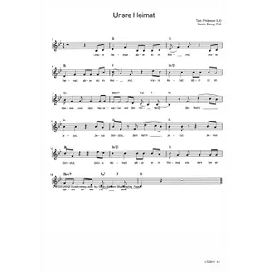 Produktbild des Artikels Unsre Heimat (Noten - Download)
