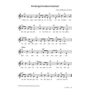 Produktbild des Artikels Kindergartenabschiedslied (Noten - Download)
