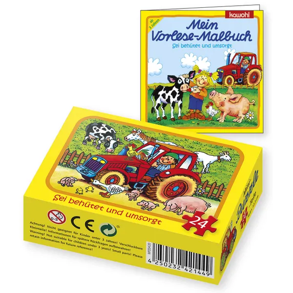 Produktbild des Artikels Set-Puzzle & Malbuch: Bauernhof ()