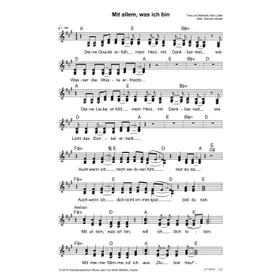 Produktbild des Artikels Mit allem, was ich bin (Noten - Download)