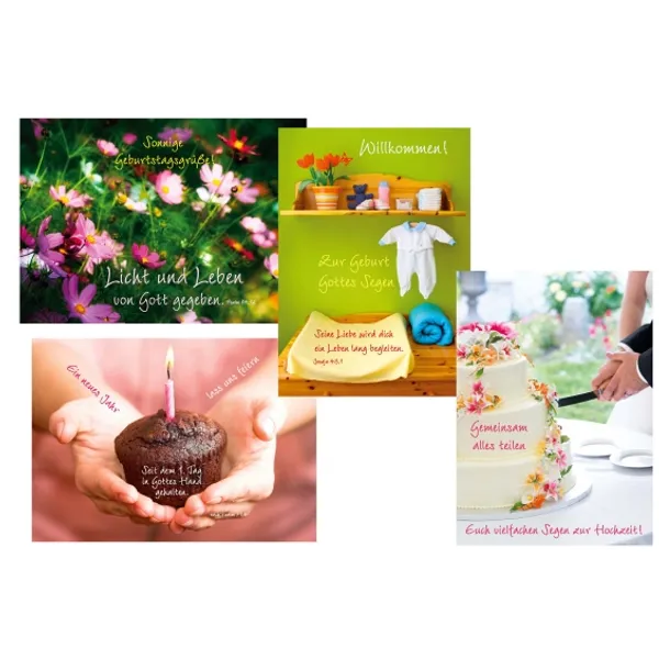 Produktbild des Artikels Faltkarten-Set Frohe Anlässe (Schreibwaren)