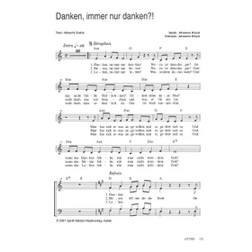 Produktbild des Artikels Danken, immer nur danken (Noten - Download)