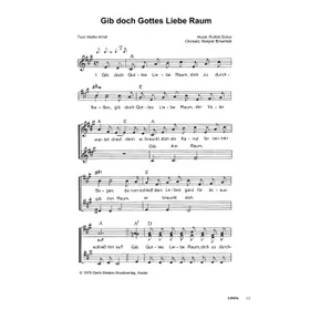 Produktbild des Artikels Gib doch Gottes Liebe Raum (Noten - Download)