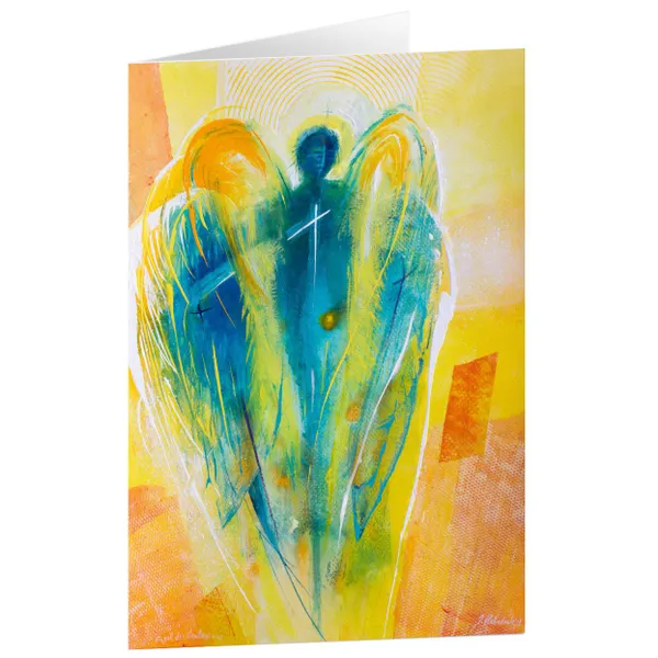 Produktbild des Artikels Kunstkarten "Engel des Neubeginns" 5 Stk. (Schreibwaren)