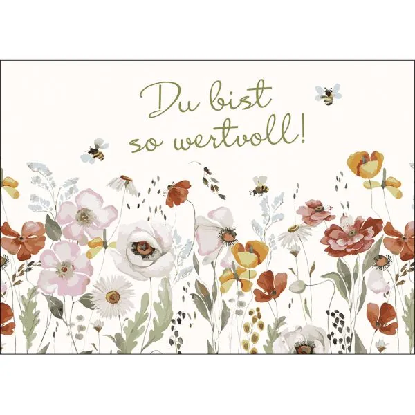 Produktbild des Artikels Postkarten: Du bist so wertvoll, 4 Stück (Schreibwaren)