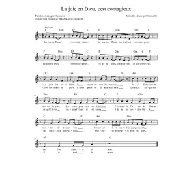 Produktbild des Artikels La joie en Dieu cest contagieux (Noten - Download)
