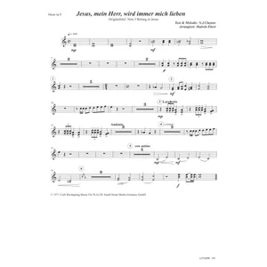 Produktbild des Artikels Jesus, mein Herr, wird immer mich lieben (Horn in F) (Noten - Download)