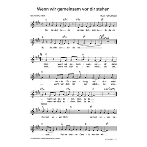 Produktbild des Artikels Wenn wir gemeinsam vor dir stehen (Noten - Download)