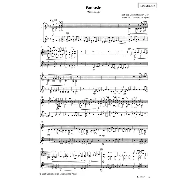 Produktbild des Artikels Meistermaler - Fantasie (Noten - Download)