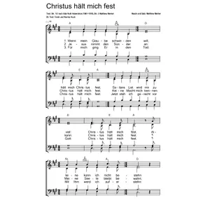 Produktbild des Artikels Christus hält mich fest (Noten - Download)