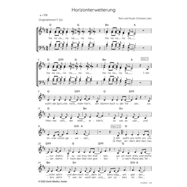 Produktbild des Artikels Horizonterweiterung (Noten - Download)