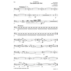Produktbild des Artikels Nun danket alle Gott - Choralfantasie (Bass) (Noten - Download)
