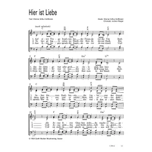 Produktbild des Artikels Hier ist Liebe (Noten - Download)