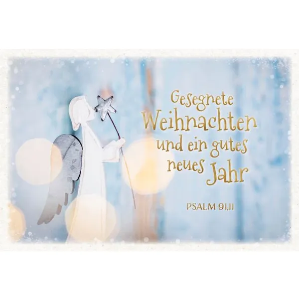 Produktbild des Artikels Postkartenserie "Gesegnete Weihnachten" - Engel m. Stern 10 Stk. (Schreibwaren)