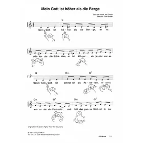 Produktbild des Artikels Mein Gott ist höher als die Berge (Noten - Download)