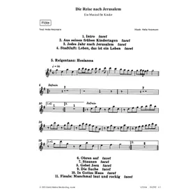 Produktbild des Artikels Die Reise nach Jerusalem (Flöte) (Noten - Download)