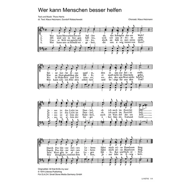 Produktbild des Artikels Wer kann Menschen besser helfen (Noten - Download)