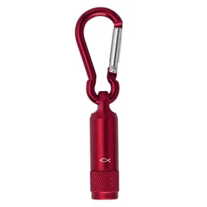 Produktbild des Artikels LED-Taschenlampe mit Karabiner "Ichthys" - rot ()