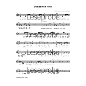 Produktbild des Artikels Du bist mein Hirte (Noten - Download)