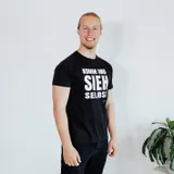 Stimmungsbild zu T-Shirt "Komm und sieh selbst" - schwarz