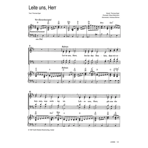 Produktbild des Artikels Leite uns, Herr (Noten - Download)