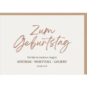 Produktbild des Artikels Faltkarte "Zum Geburtstag" (Schreibwaren)