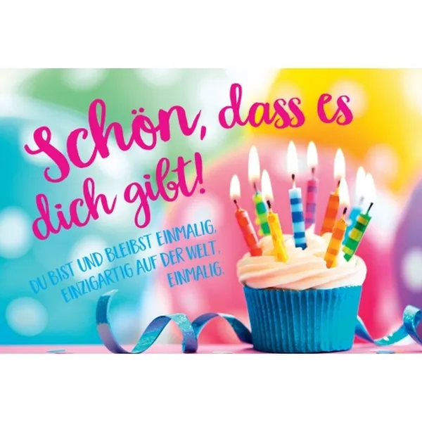 Produktbild des Artikels CD-Card: Schön, dass es dich gibt - Motiv Muffin (Schreibwaren)
