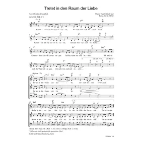 Produktbild des Artikels Tretet in den Raum der Liebe (Noten - Download)