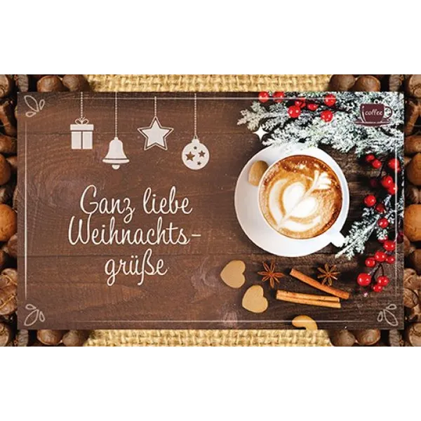 Produktbild des Artikels Kaffeekarte - Ganz liebe Weihnachtsgrüße (Lebensmittel)