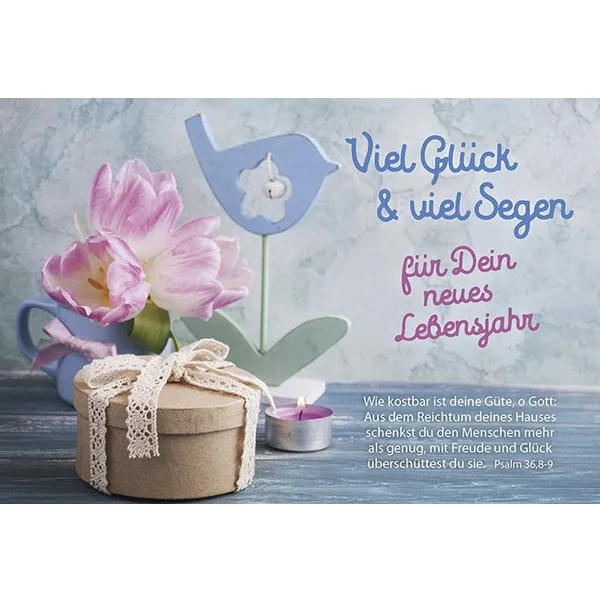 Produktbild des Artikels Faltkarte: Viel Glück & viel Segen (Schreibwaren)