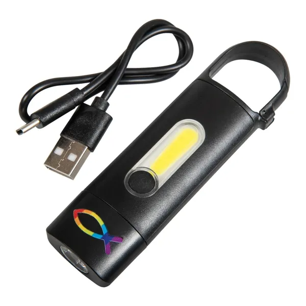 Produktbild des Artikels LED-Taschenlampe COB mit Karabiner ()