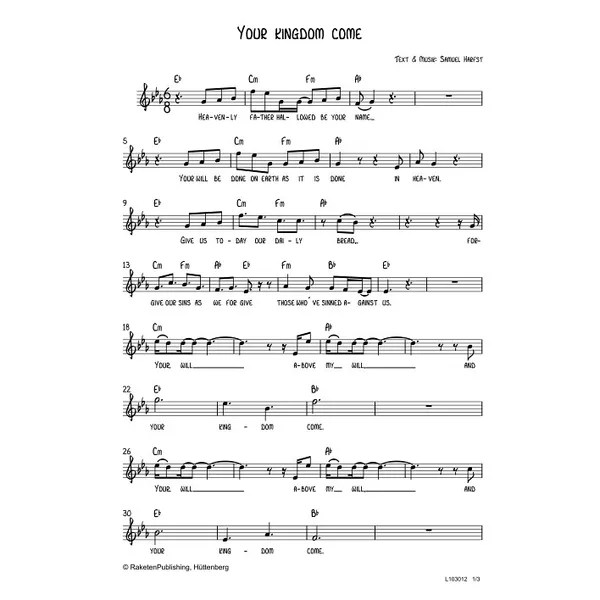 Produktbild des Artikels Your Kingdom come (Noten - Download)