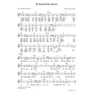 Produktbild des Artikels Er kommt bei uns an (Noten - Download)