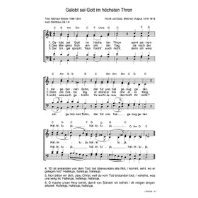 Produktbild des Artikels Gelobt sei Gott im höchsten Thron (Noten - Download)